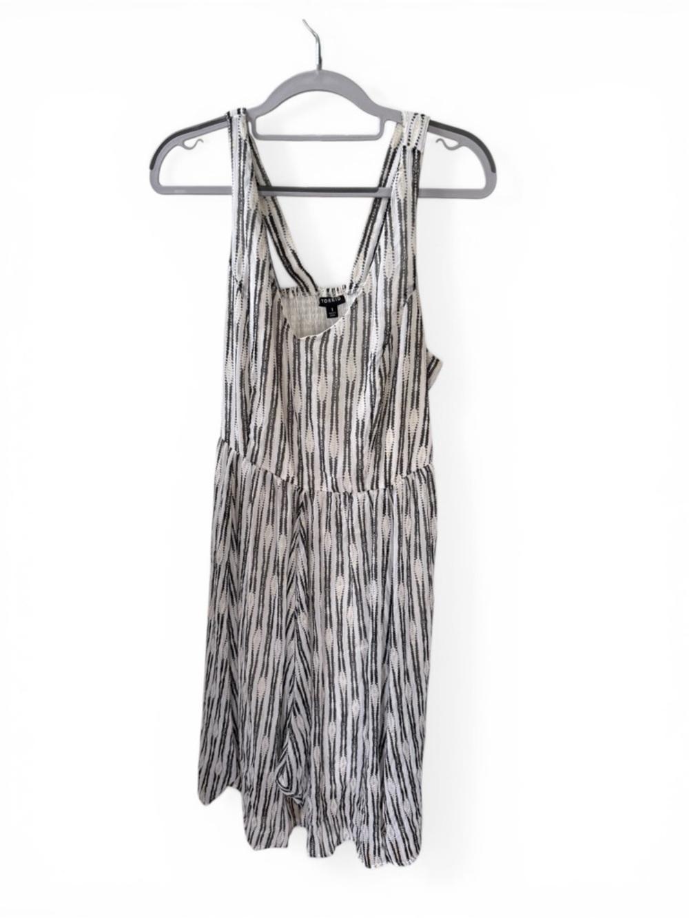 torrid Black & White Striped Sleeveless Dress